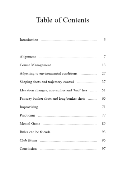 Beyond the Basics table of contents image