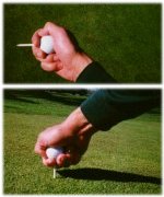 Teeing the golf ball
